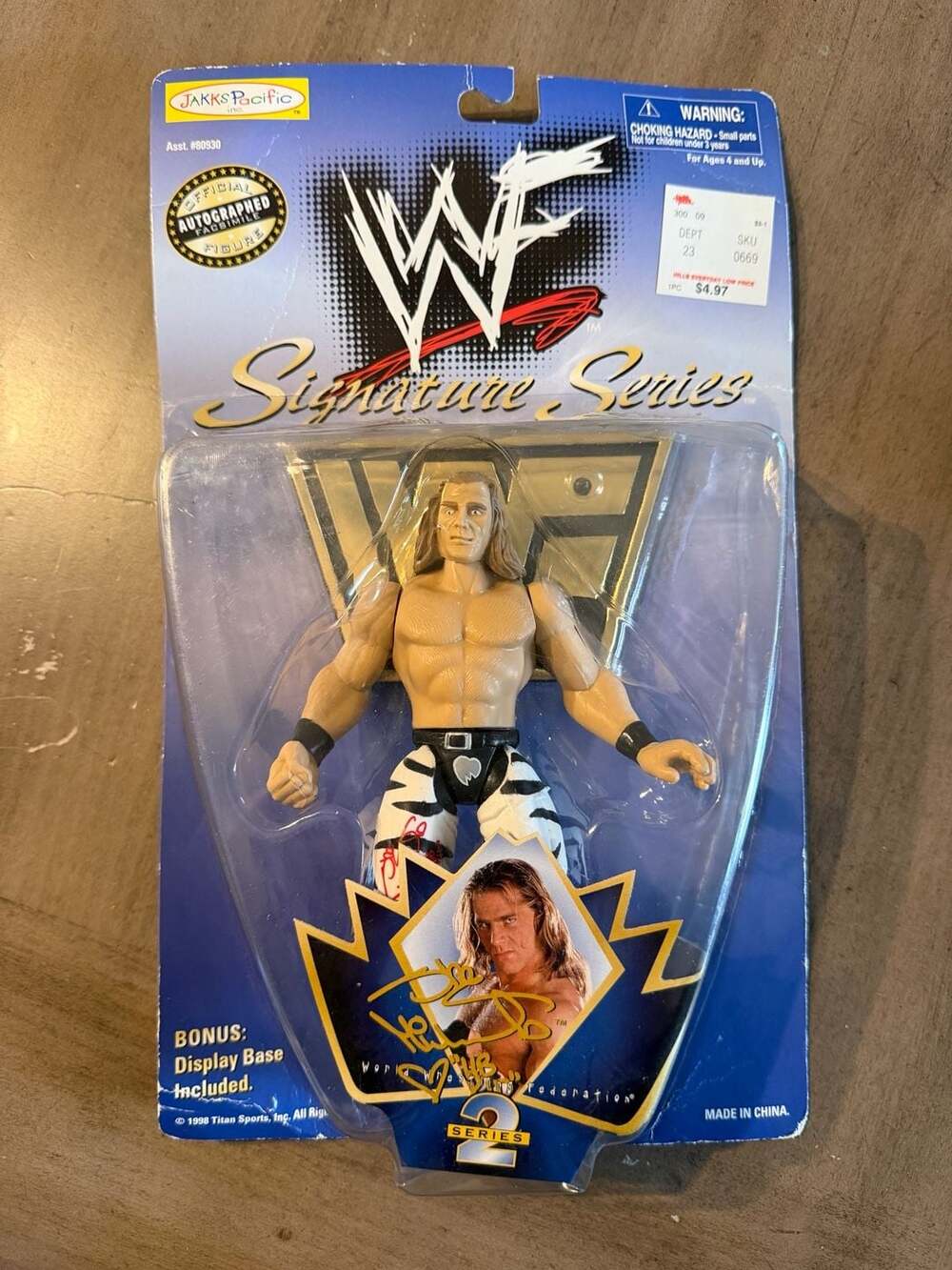 1998 Jakks Pacific WWF Signature Series 2 Shawn Michaels Action Figure